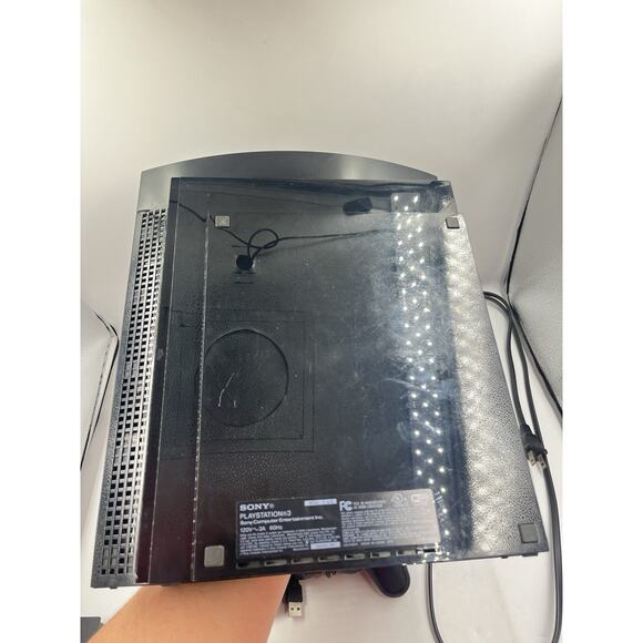 Sony PlayStation 3 PS3 CECHG01 Fat Console Black - Tested With Controller - Picture 11 of 15